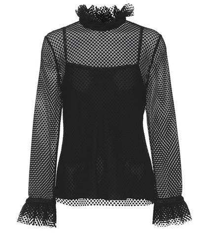 Philosophy Di Lorenzo Serafini Sheer Polka-dot Netted Top