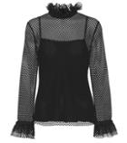 Philosophy Di Lorenzo Serafini Sheer Polka-dot Netted Top