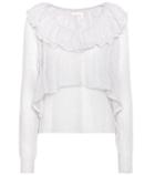 See By Chlo Knitted Mohair-blend Top