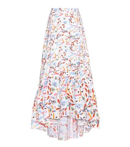 Peter Pilotto Printed Stretch-cotton Skirt