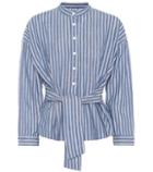 Diane Von Furstenberg Steffy Striped Cotton Blouse