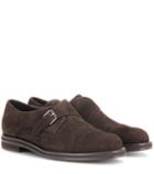 Loro Piana Meryl Suede Monk Shoes