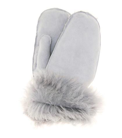 Miu Miu Fur-lined Suede Mittens