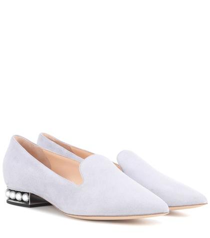 Jardin Des Orangers Casati Embellished Suede Slippers