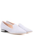 Jardin Des Orangers Casati Embellished Suede Slippers