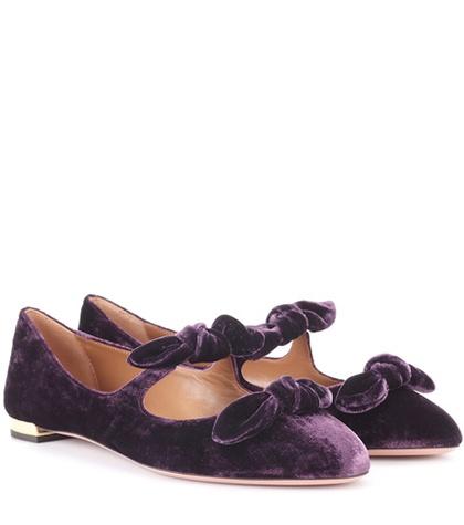 Isa Arfen Velvet Ballerinas