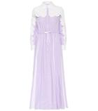 Huishan Zhang Scalloped Maxi Shirt Dress
