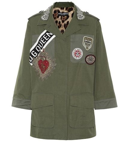 Dolce & Gabbana Appliquéd Cotton Jacket