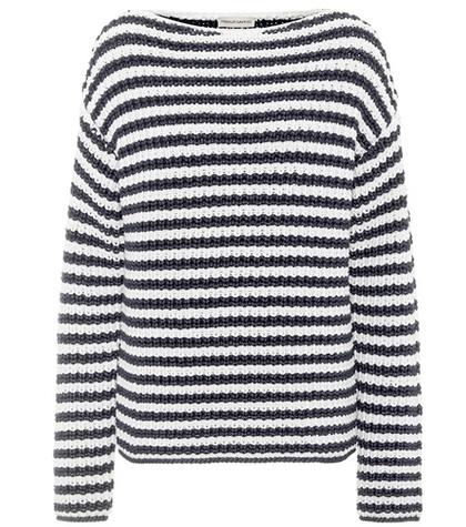 P.e Nation Striped Cotton-blend Sweater