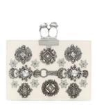 Marc Jacobs Crystal Embellished Leather Clutch