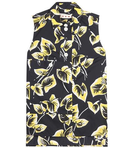Marni Sleeveless Floral-printed Shirt