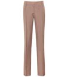 Prada Mid-rise Straight Mohair-blend Pants