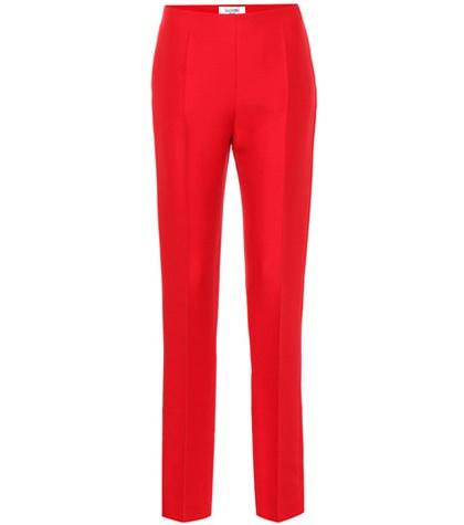 Valentino Silk And Wool Crêpe Pants