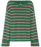 Alexachung Striped Wool And Cotton Sweater