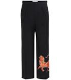 Gucci Embroidered Ankle-length Trousers
