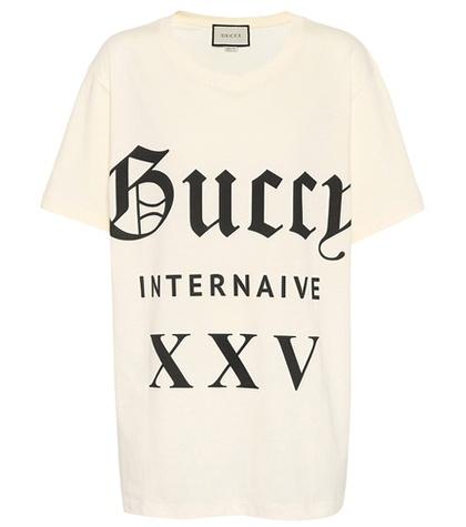 Gucci Guccy Internaive Xxv Cotton T-shirt