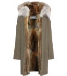 Diane Von Furstenberg Fur-trimmed Parka Coat