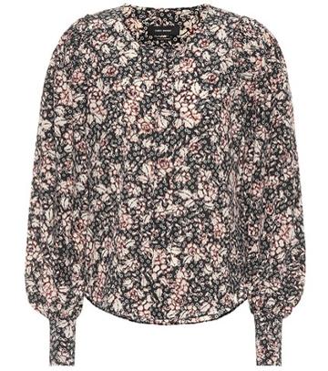 Stuart Weitzman Berny Printed Stretch-silk Shirt