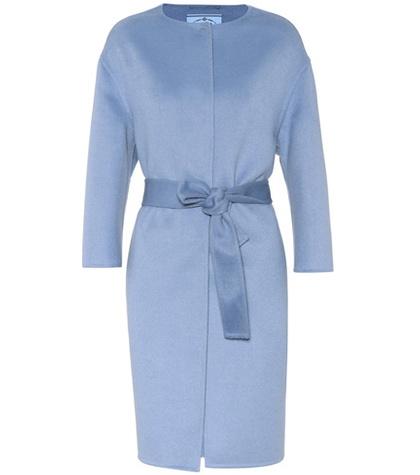 Prada Wool, Angora And Cashgora Coat