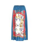 Gucci Boudoir-printed Silk Skirt