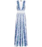 Roberto Cavalli Mesh-panelled Knitted Dress