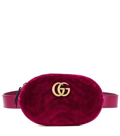 Temperley London Gg Marmont Velvet Belt Bag