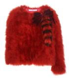 Givenchy Feather And Fur Jacket