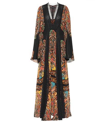 Adidas Originals Printed Silk Maxi Dress
