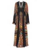 Adidas Originals Printed Silk Maxi Dress