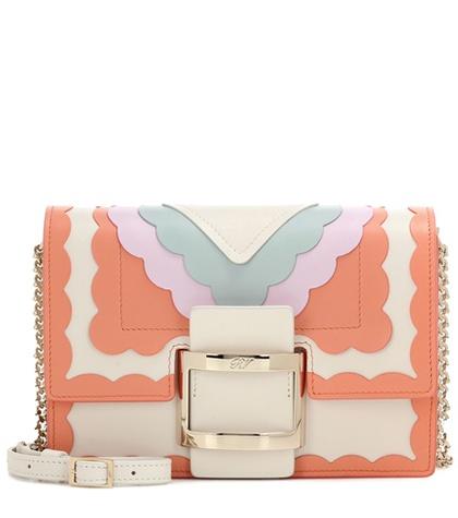 Roger Vivier Viv' Micro Leather Shoulder Bag
