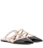 Valentino Valentino Garavani Rockstud Patent Leather Slippers