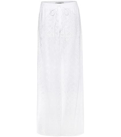 Valentino Broderie Anglaise Wide-leg Trousers