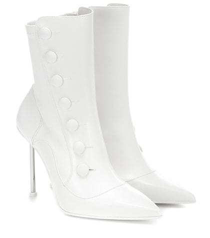 Alexander Mcqueen Victorian Leather Ankle Boots