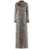 Ganni Leopard-printed Silk Dress