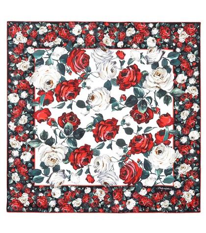 Roger Vivier Floral-printed Silk Scarf