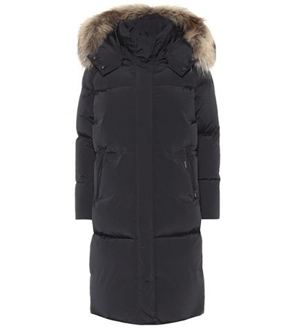 Woolrich Ester Fur-trimmed Down Coat