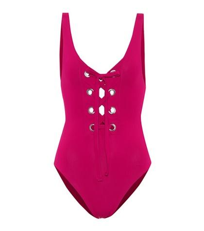 Mara Hoffman Desa Lace-up Swimsuit