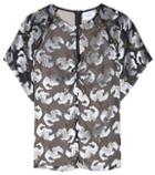 Erdem Rozalia Metallic Fil Coupé Top