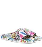 Vetements Printed Leather Slides