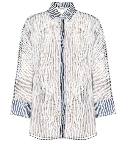 Max Mara Prati Printed Silk And Cotton Shirt