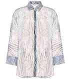 Max Mara Prati Printed Silk And Cotton Shirt