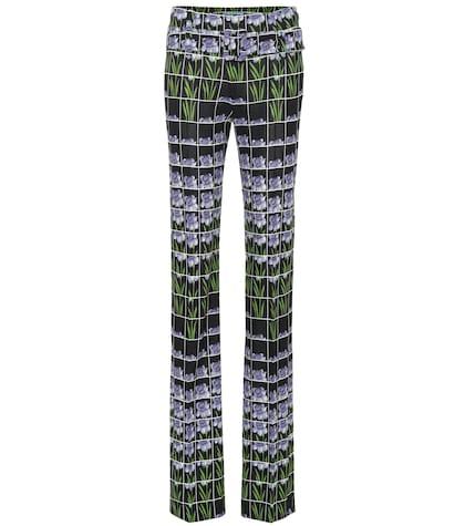 Prada Printed High-rise Jersey Pants