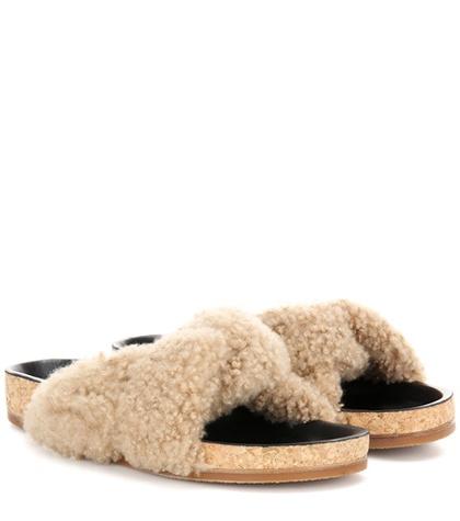 Chlo Kerenn Flat Shearling Mule