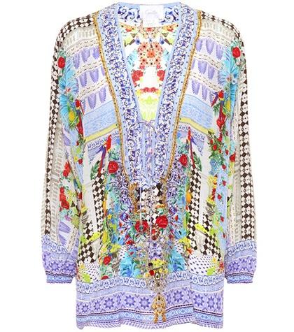 Camilla Printed Silk Blouse