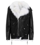 Saint Laurent Fur-lined Leather Jacket