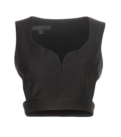Charlotte Olympia Cotton And Silk-blend Bustier Top