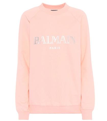 Balmain Printed Cotton Sweatshirt