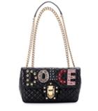 Tory Sport Lucia Embellished Leather Shoulder Bag