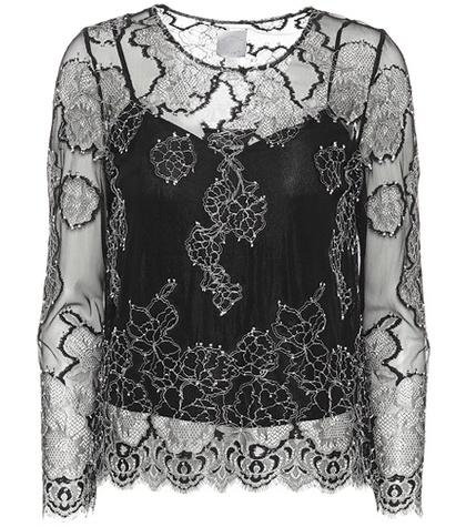 Huishan Zhang Piper Embroidered Lace Top