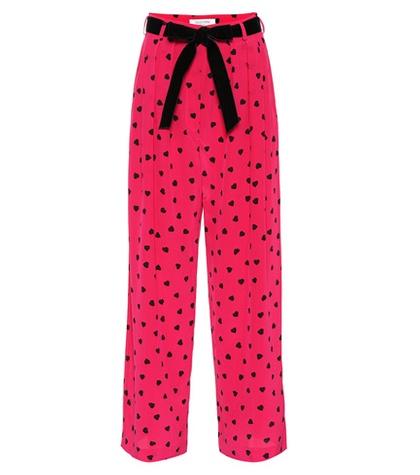 Valentino Belted Silk Pants